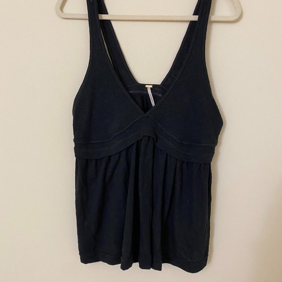 Free People Black Tank Top - Size Small - Picture 1 of 3